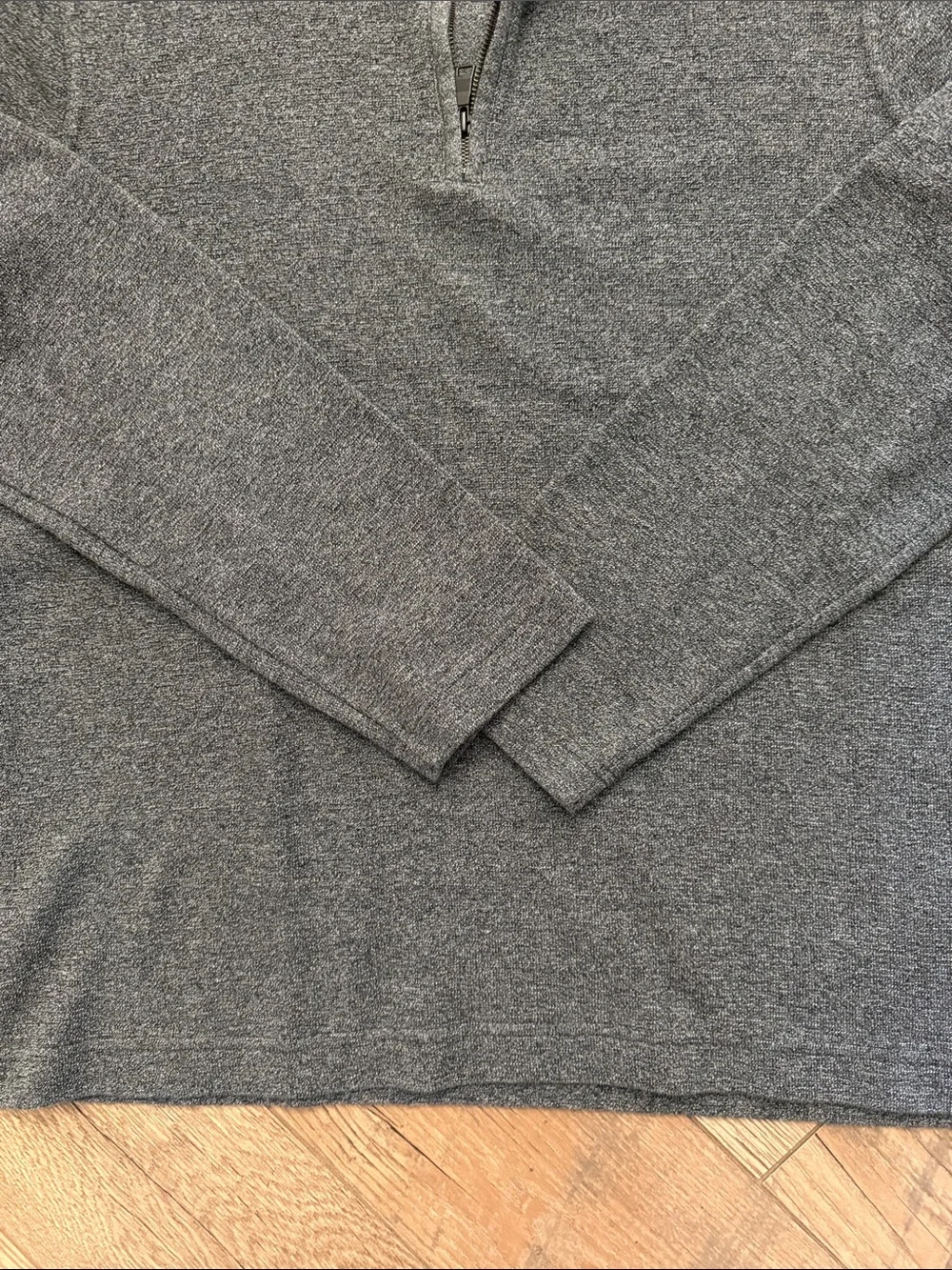 Banana Republic Men's Charcoal Gray quarter Zip Sweater